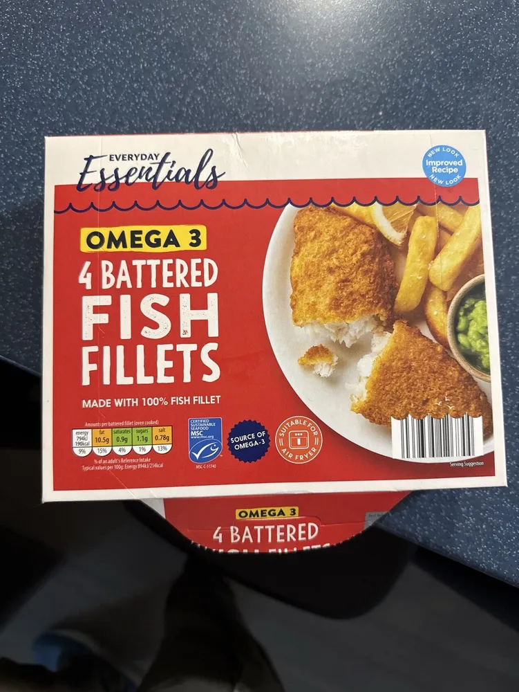 4 Battered Fish Fillets
