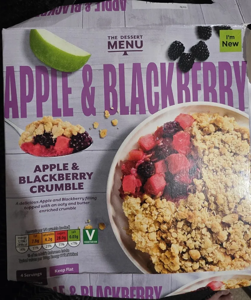 Apple & Blackberry Crumble