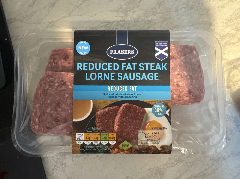 Reduced Fat Steak Lorne Sausage