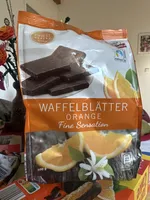 Waffelblätter Orange