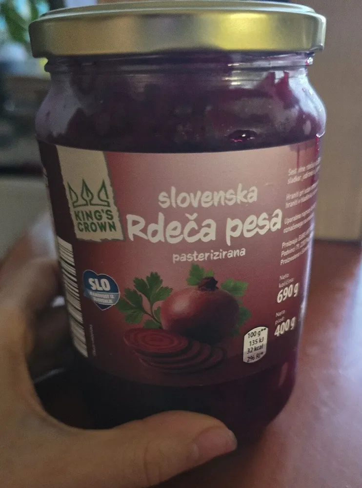 Slovenska Rdeča Pesa Pasterizirana