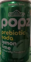 Popz Lemon Lime Probiotic Soda
