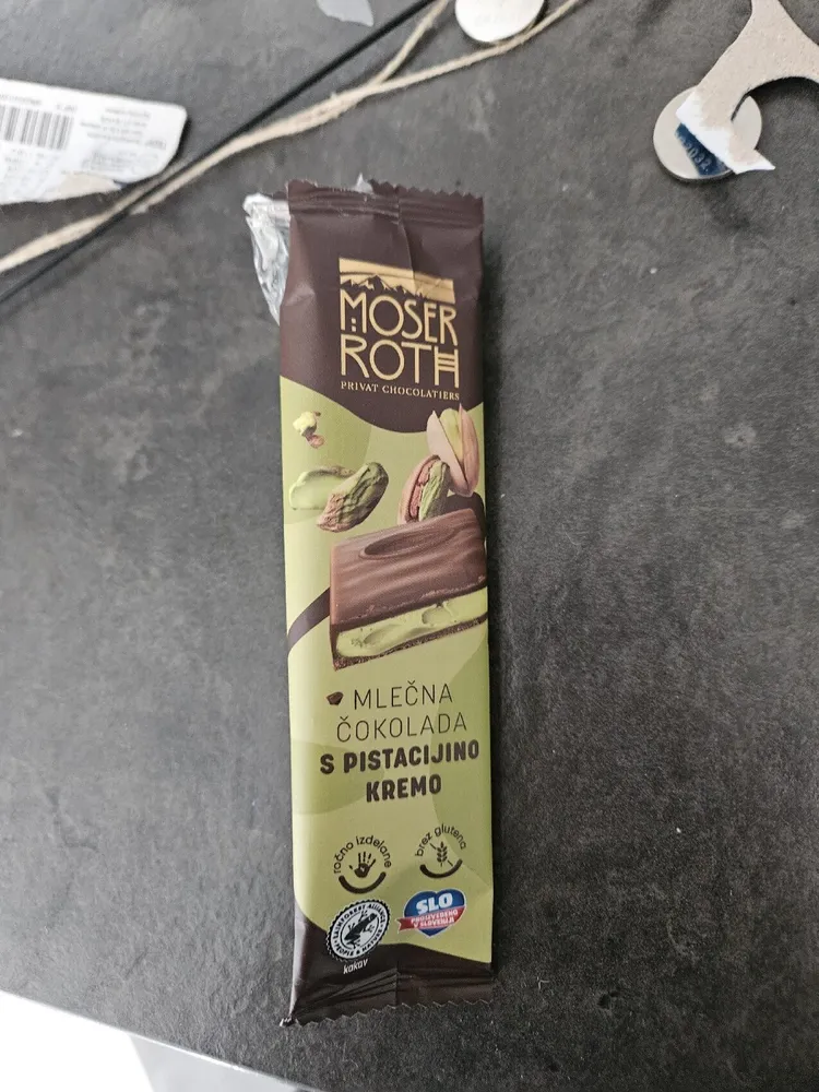 Mlečna Čokolada S Pistacijevo Kremo