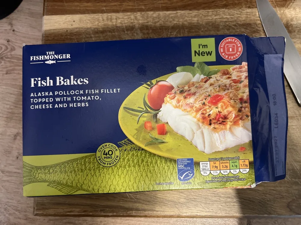 Fish Bake Alaska Pollock Fish Fillet Topped