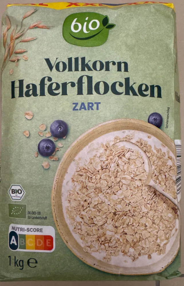 Bio-Haferflocken Vollkorn, zart