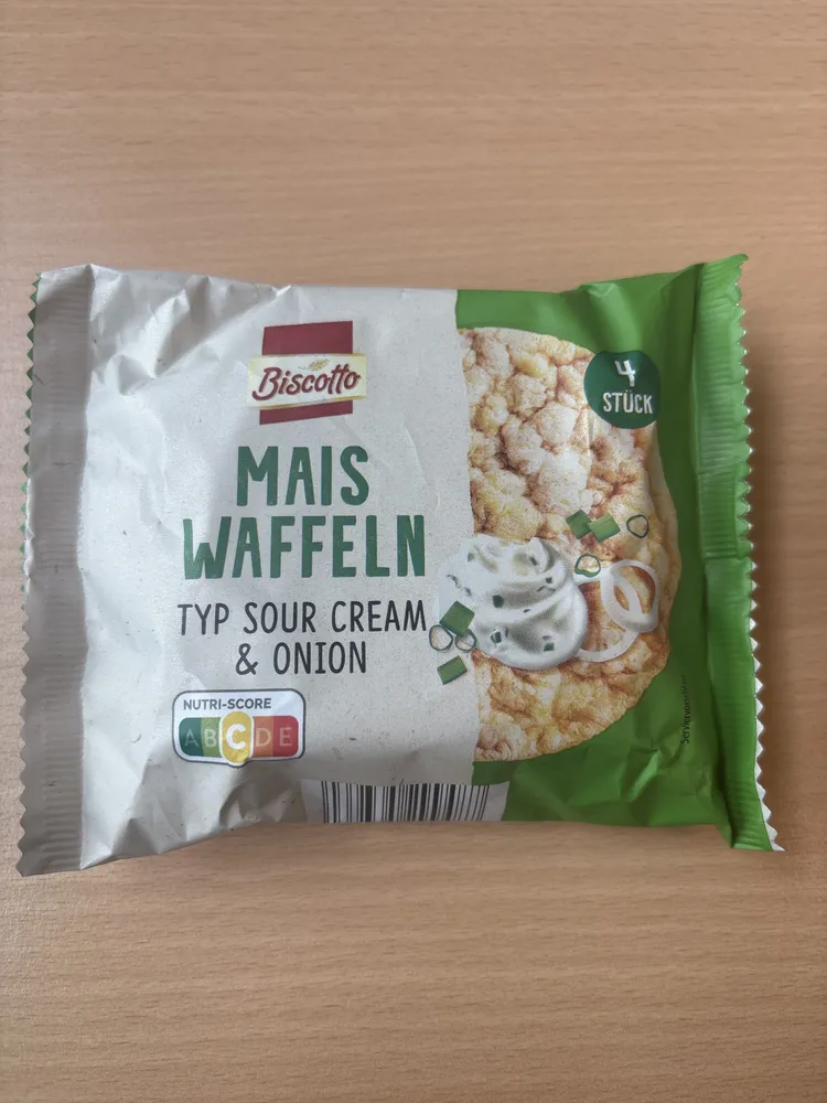 Maiswaffeln Typ Sour Cream & Onion