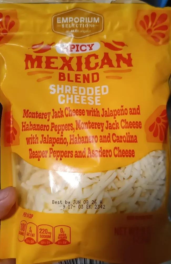 Spicy Mexican Blend shredded cheese