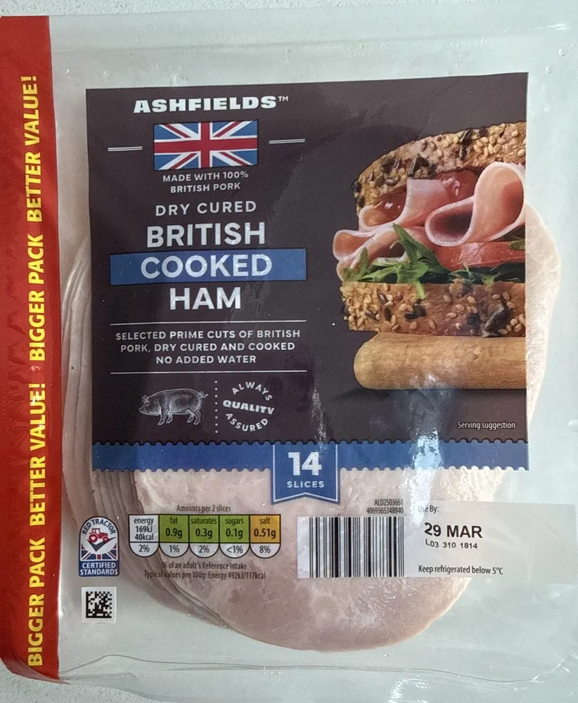 Dry Cured British Cooked Ham