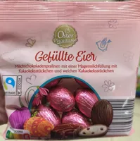 Gefüllte Eier Kakaokeks