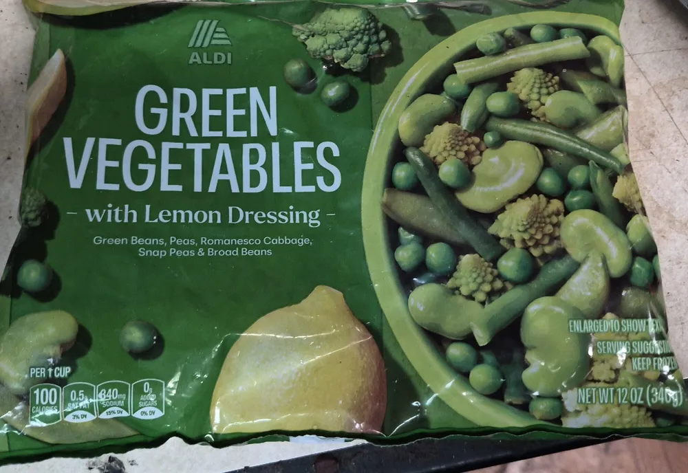 Green Vegetables With Lemon Dressing