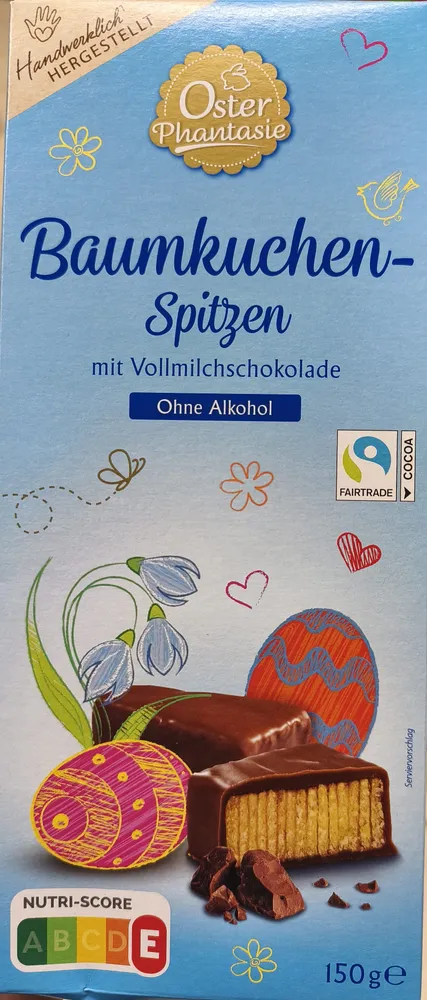 Baumkuchen-Spitzen Vollmilchschokolade