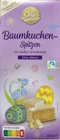 Baumkuchen-Spitzen Weißer Schokolade