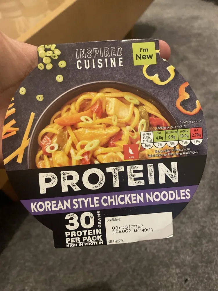 Korean Style Chicken Noodles