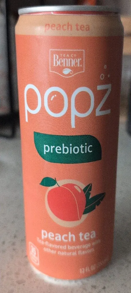 Popz Prebiotic Peach Tee