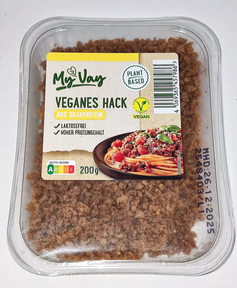 Veganes Hack aus Sojaprotein