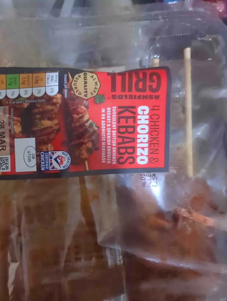 Chicken and Chorizo Kebabs