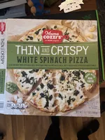 THIN AND CRISPY WHITE SPINACH PIZZA