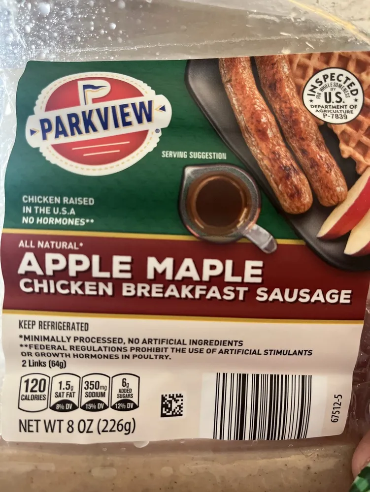 APPLE MAPLE CHICKEN BREAKFAST SAUSAGE