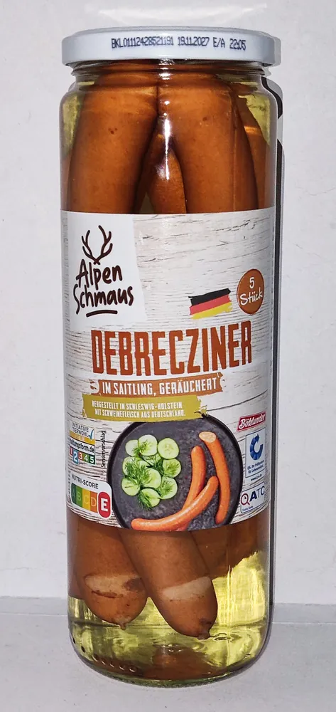 Debrecziner im Saitling, geräuchert