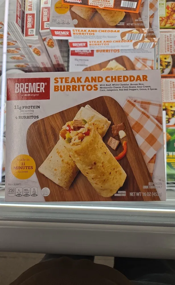 Steak And Cheddar Burritos