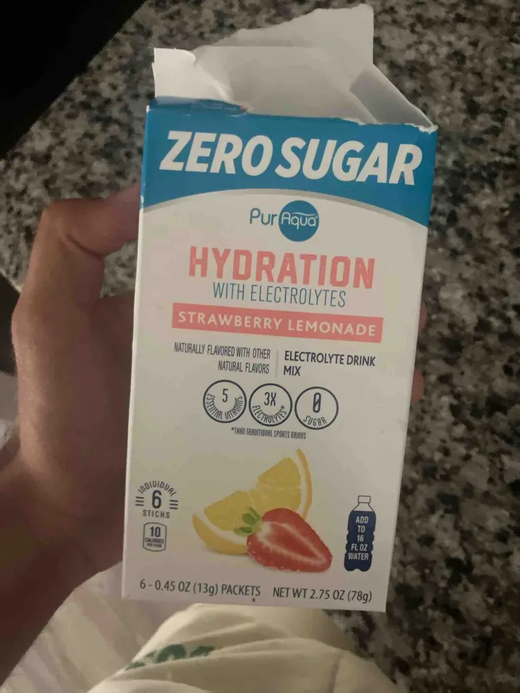 Hydration With Electrolytes Strawberry Lemonade