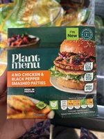 No Chicken and Black Pepper Smashed Patties