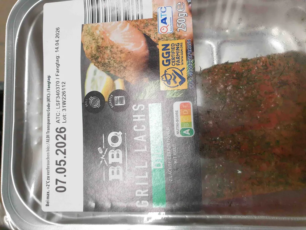 Grilllachs Dill