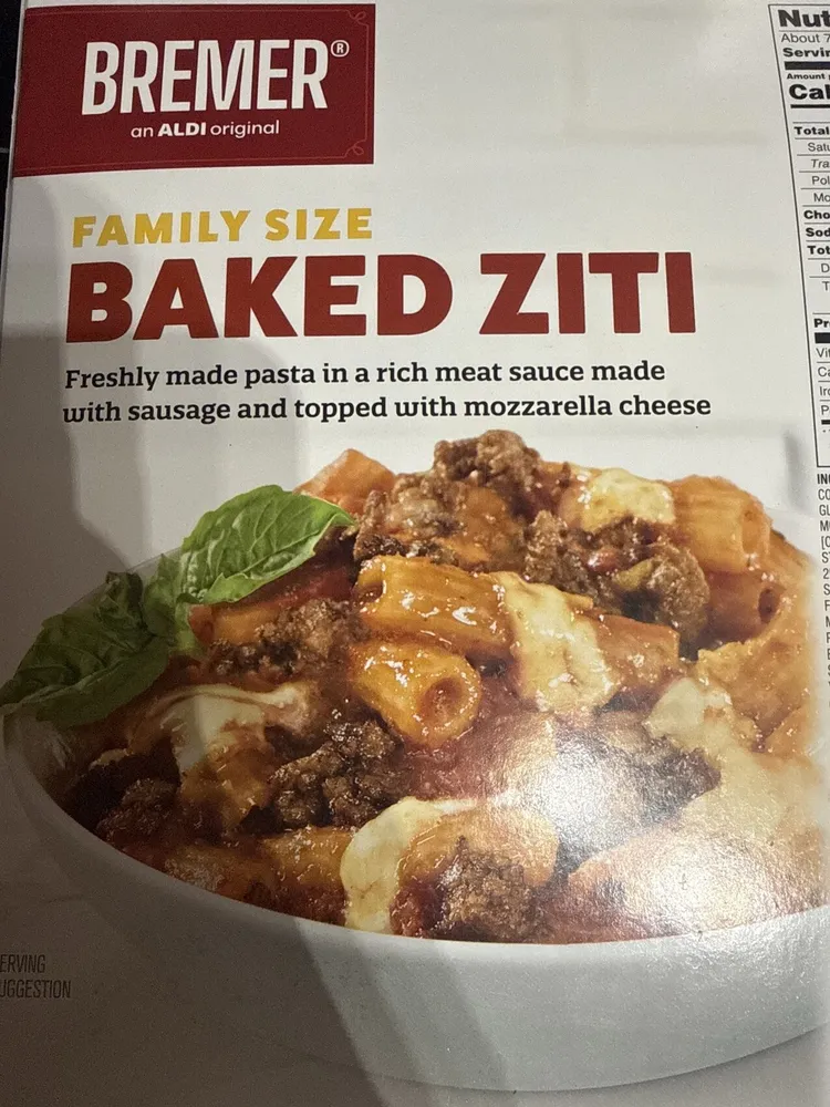 Baked Ziti From Aldi