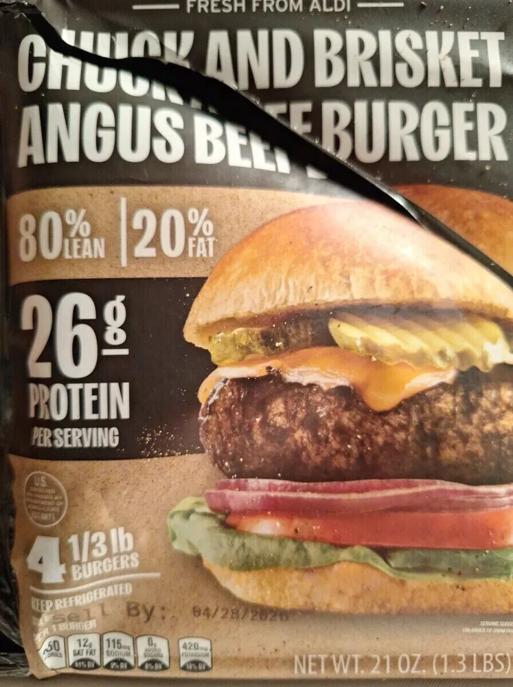 Chuck And Brisket Angus Beef Burger
