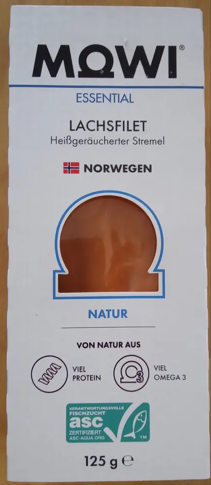 Lachsfilet Heißgeräucherter Stremel