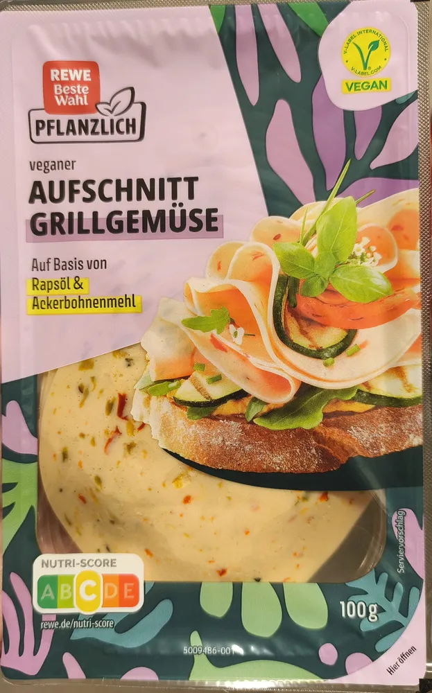Aufschnitt Grillgemüse