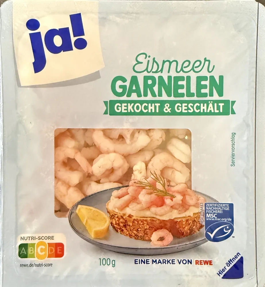 Eismeer GARNELEN GEKOCHT & GESCHÄLT