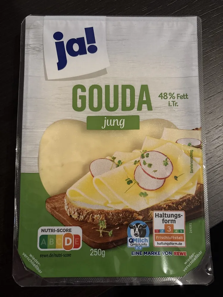Gouda jung Scheiben