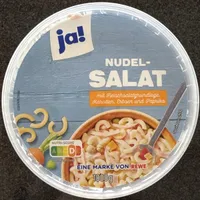 Nudelsalat - Mit Fleischsalatgrundlage, Karotten, Erbsen und Paprika