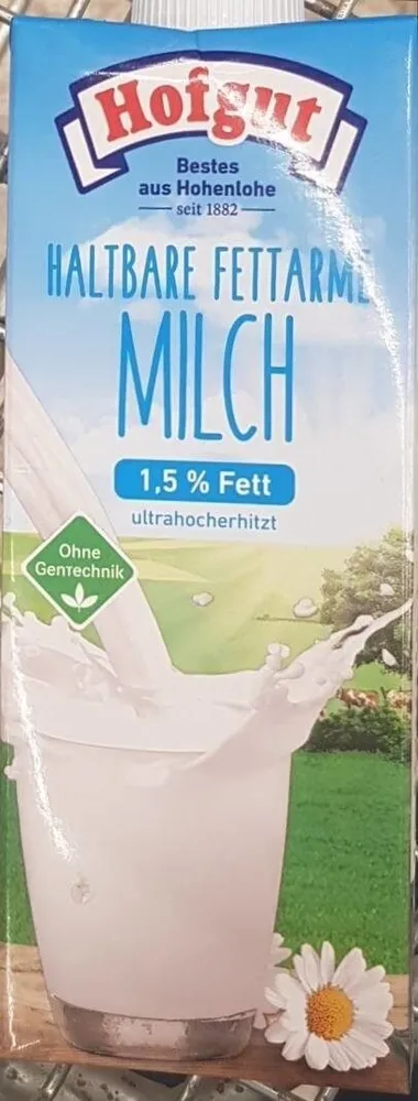 Haltbare fettarme Milch