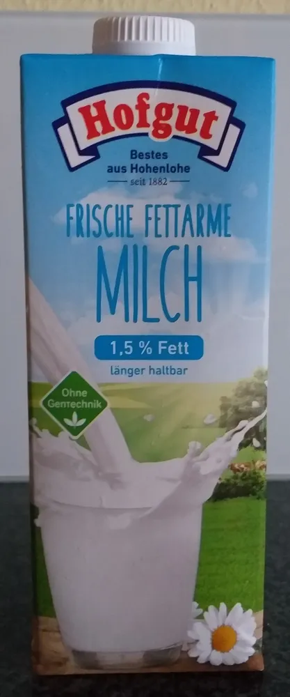 Hofgut Frische Fettarme Milch 1,5% Fett