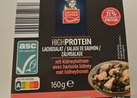 Ensalada de salmón con alubias riñón