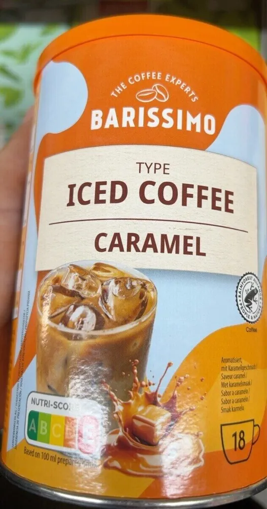 Iced coffee caramel