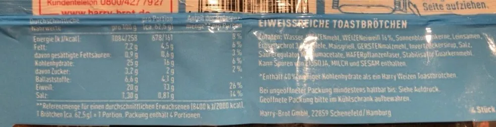 Protein Toastbrötchen