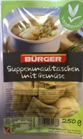 Suppenmaultaschen mit Gemüse