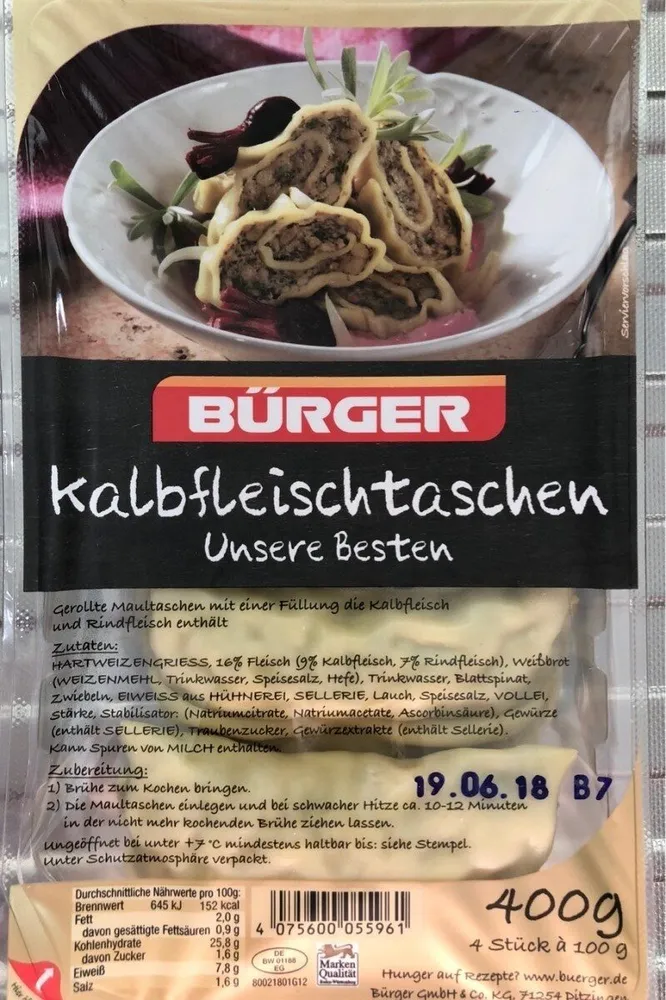 Unsere Besten Kalbfleischtaschen