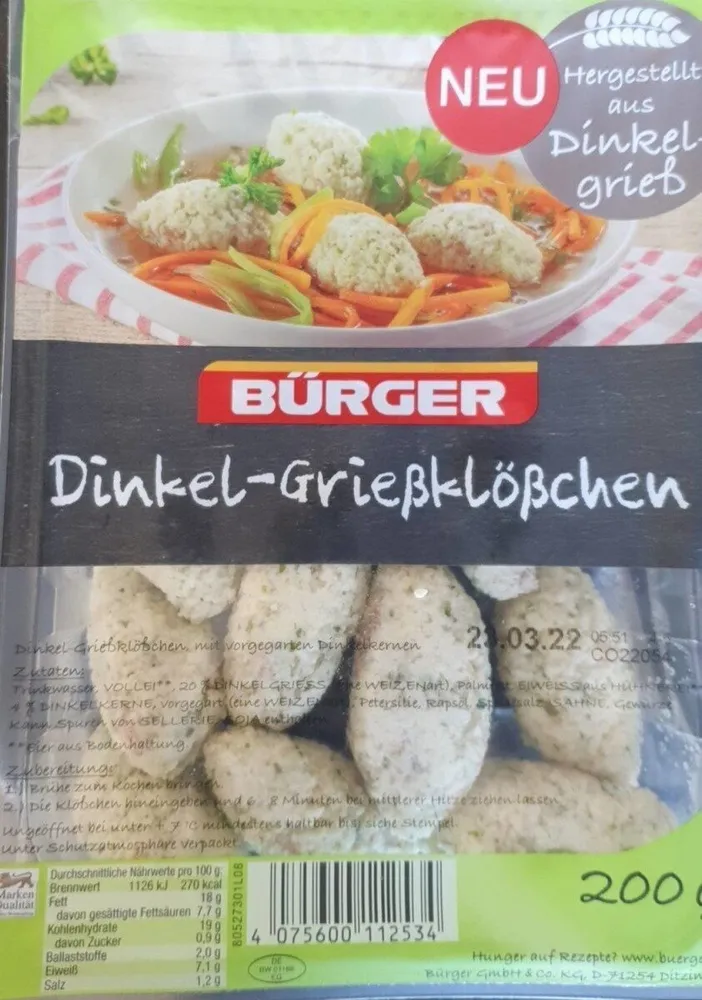 Dinkel-Grießklößchen