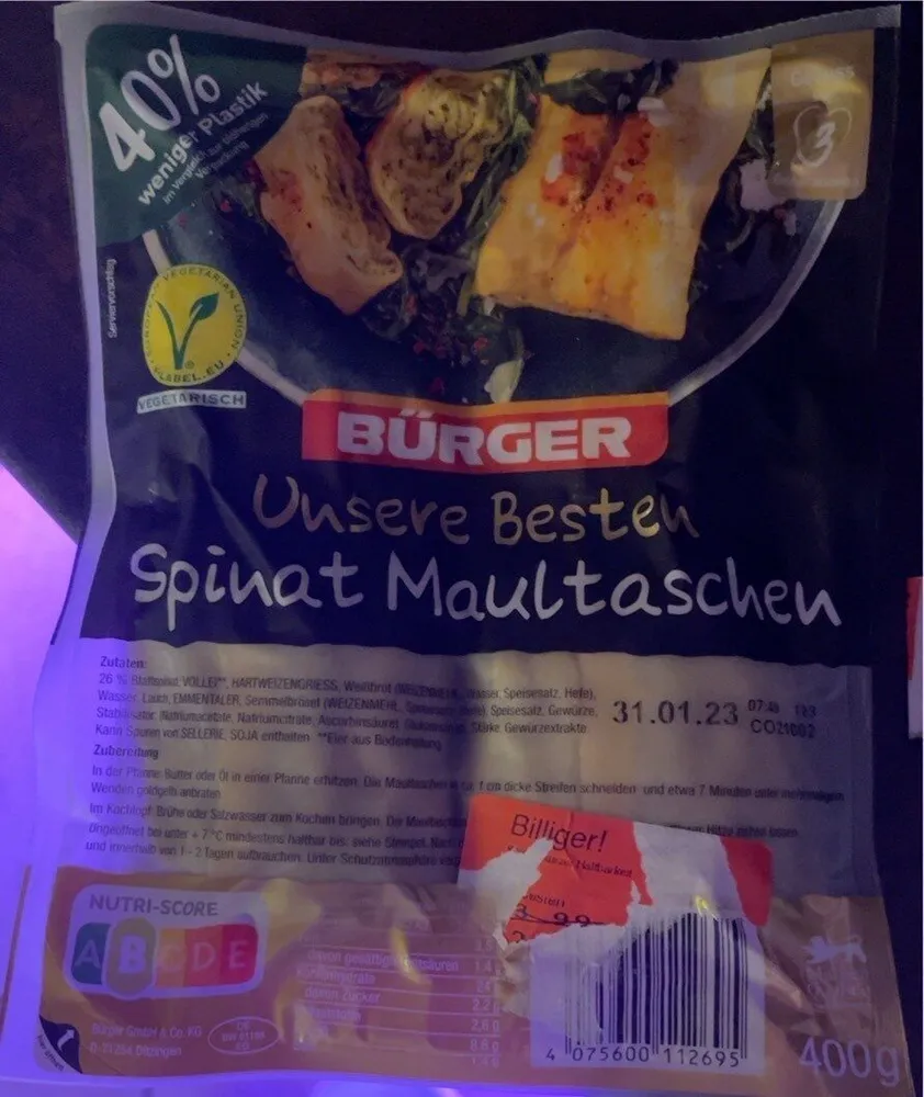Unsere Besten Spinat Maultaschen