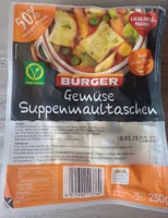 Gemüse suppenmaultaschen