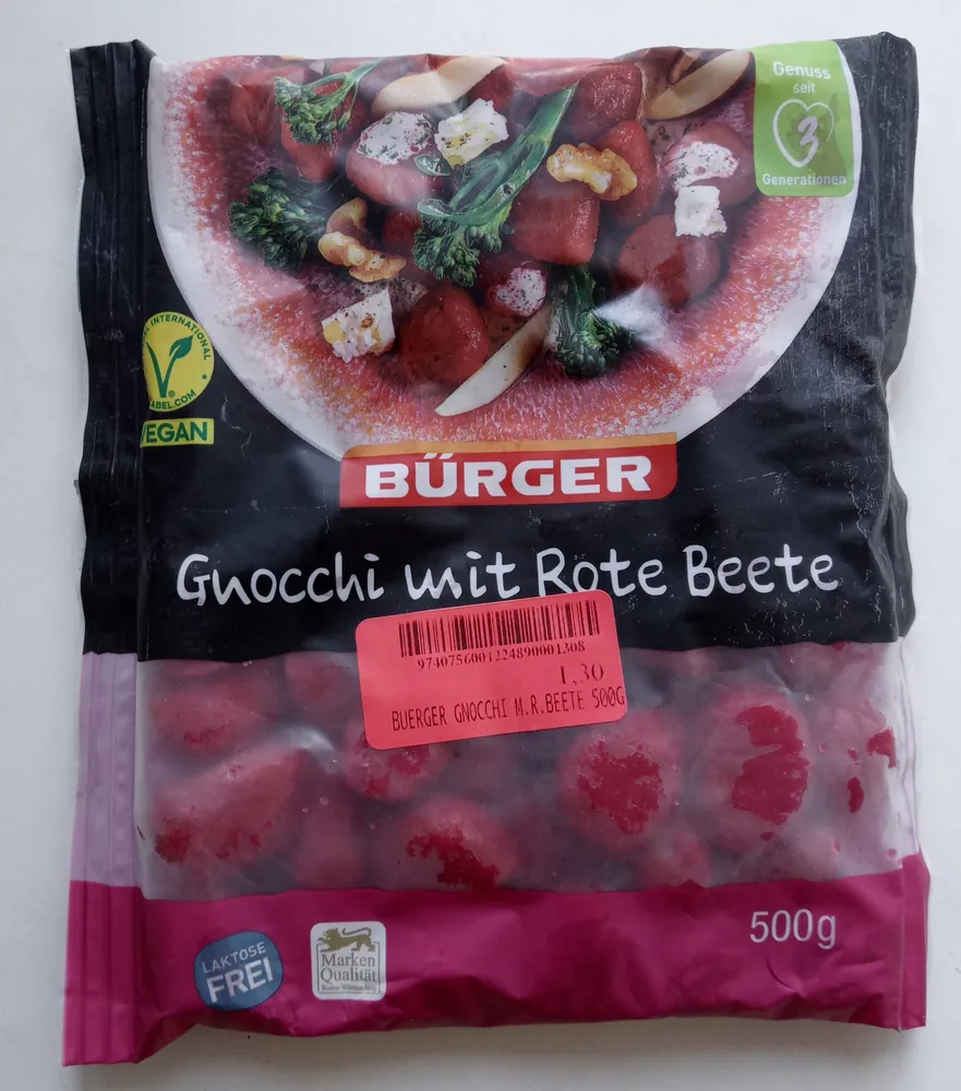 Gnocchi mit Rote Beete