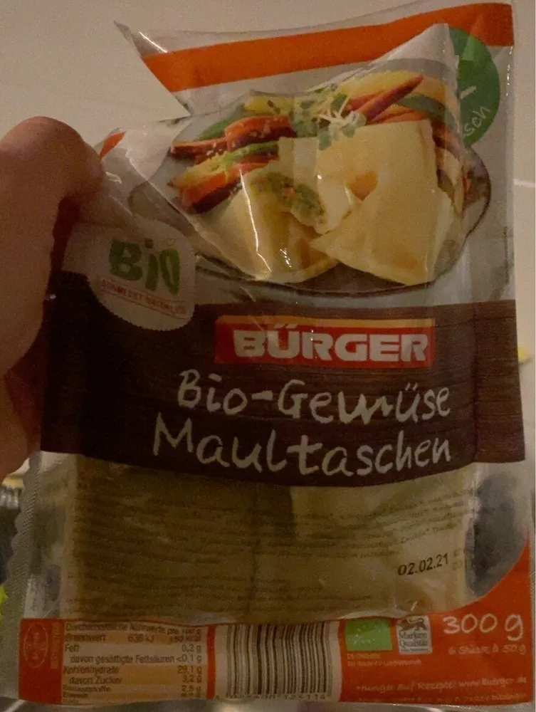 Bio Gemüse Maultaschen
