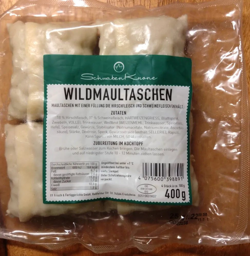 Wildmaultaschen