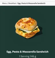 Egg Pesto Mozerella Sandwich