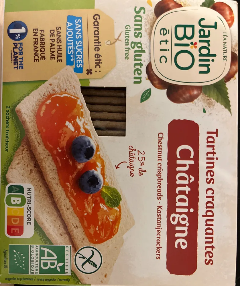 Tartines croquantes Châtaigne