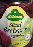 Sliced beetroot